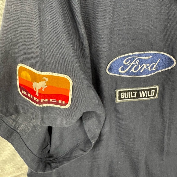 Lucky Brand Men’s 3XL Embroidered Short Sleeve Shirt - New without tag - Picture 2 of 8